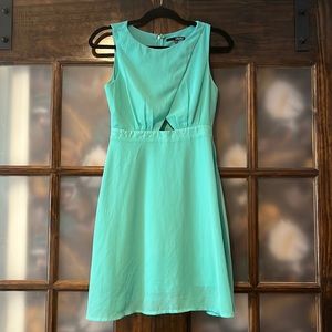 Lulus mint green peek a boo dress s